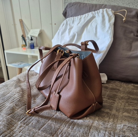 Oroton Tan Leather Tote Bag - Picture 2 of 7